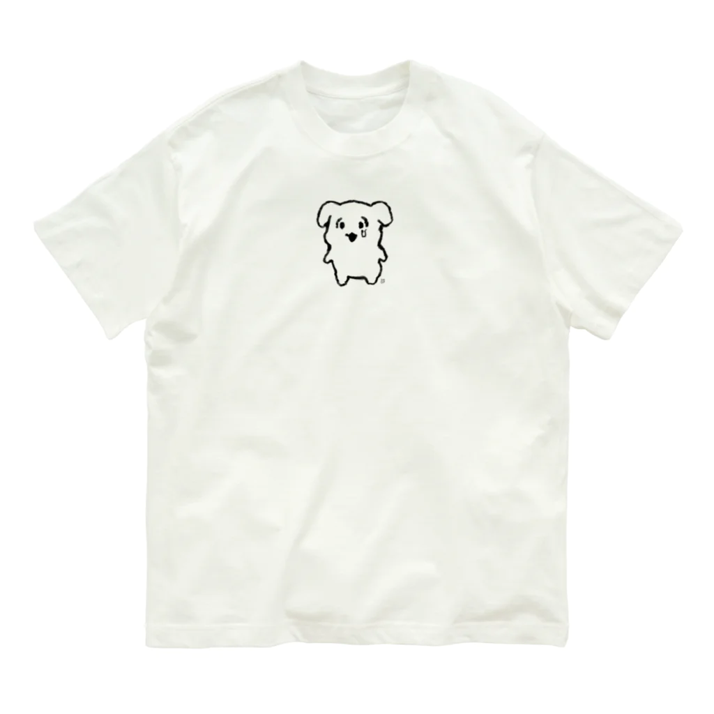 にくまん子のなんで泣いてんのよよT（黒線） Organic Cotton T-Shirt