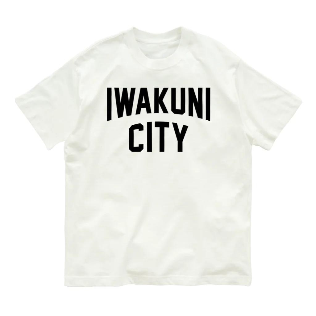 JIMOTOE Wear Local Japanの岩国市 IWAKUNI CITY　ロゴブラック Organic Cotton T-Shirt