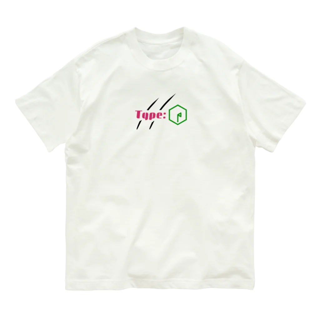 Type:PのType:P 「ロゴ」モデル オーガニックコットンTシャツ