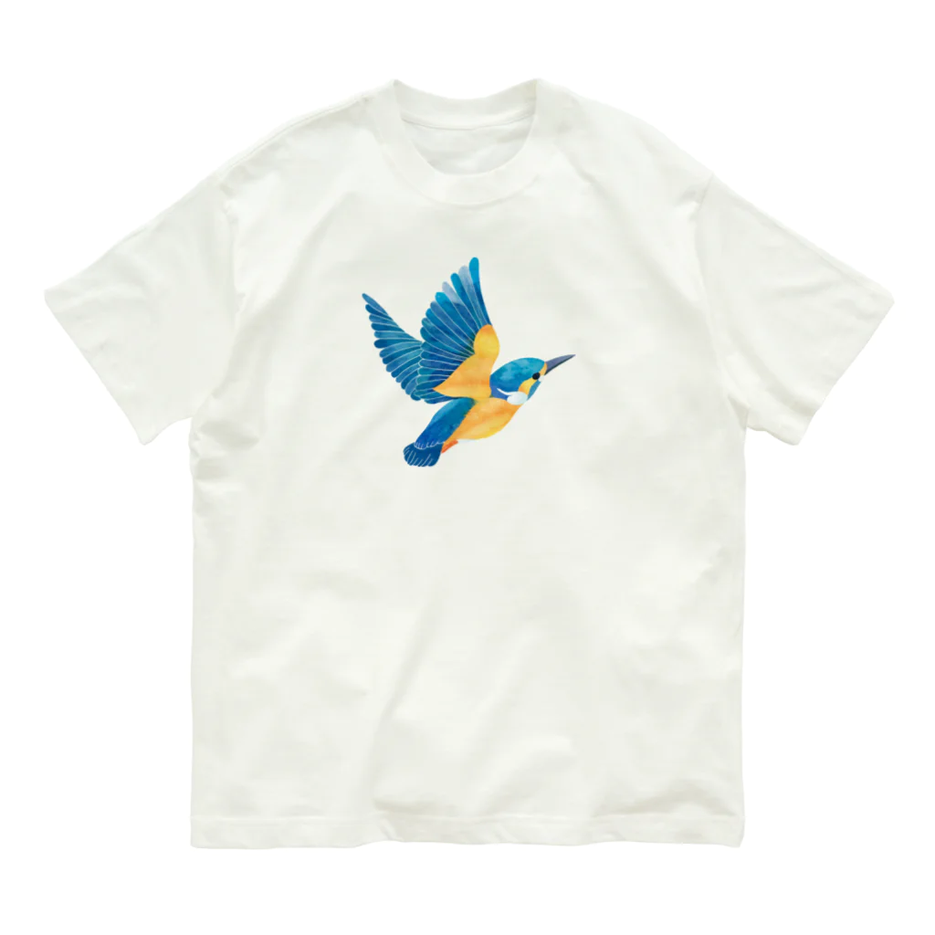 ヒフミヨイのカワセミ オーガニックコットンTシャツ