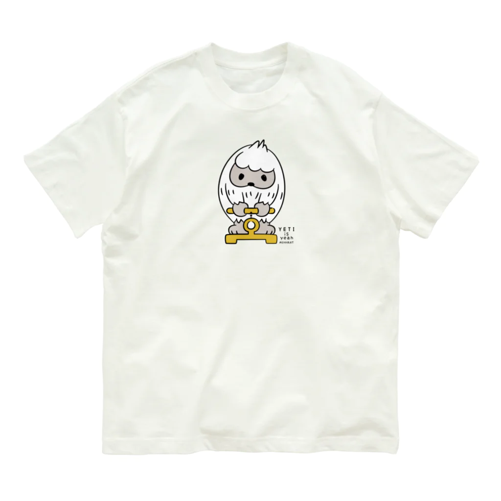 イラスト MONYAAT のはいきんりょくチェック M オーガニックコットンTシャツ