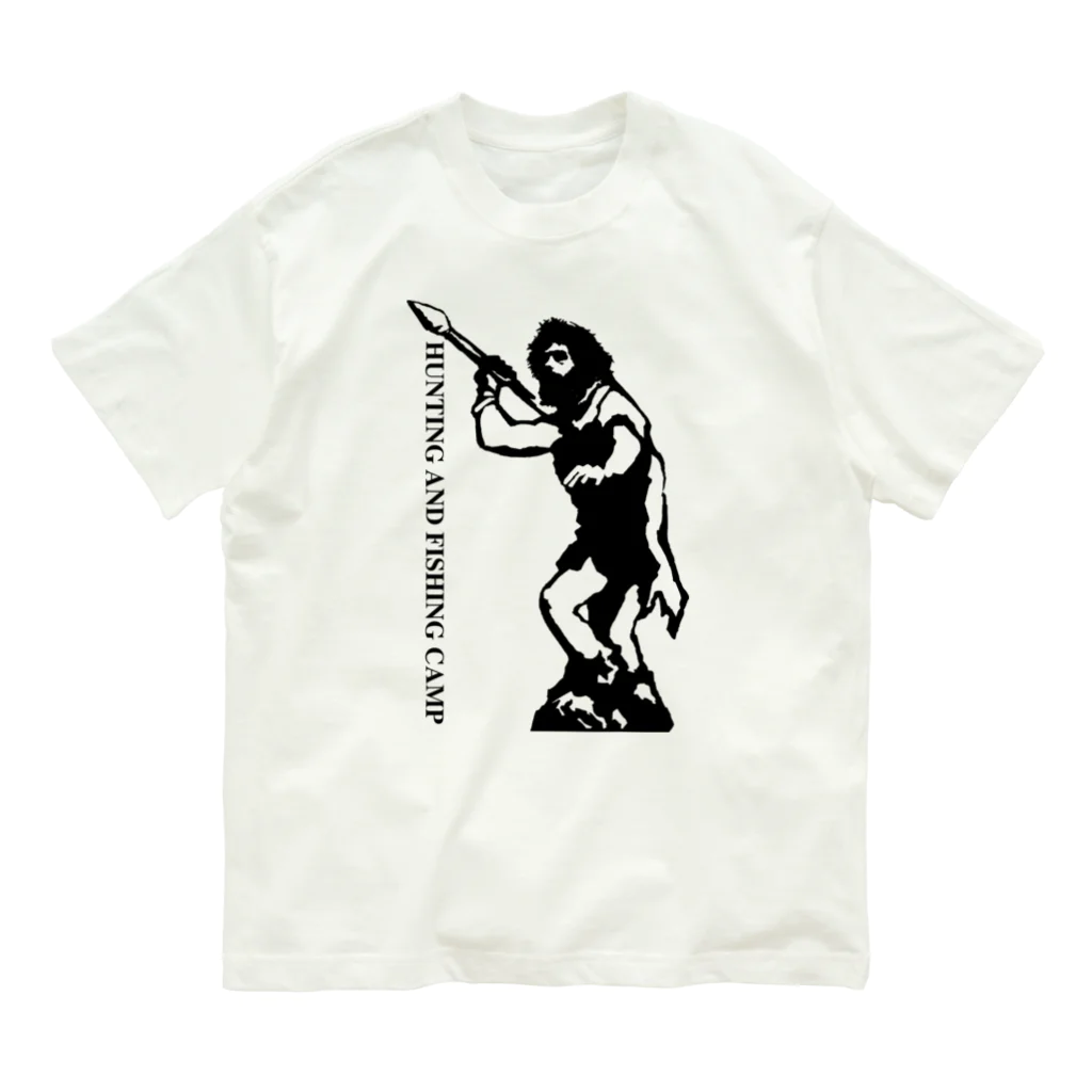 Hunting and Fishing CampのHunting and Fishing Camp ロゴ オーガニックコットンTシャツ