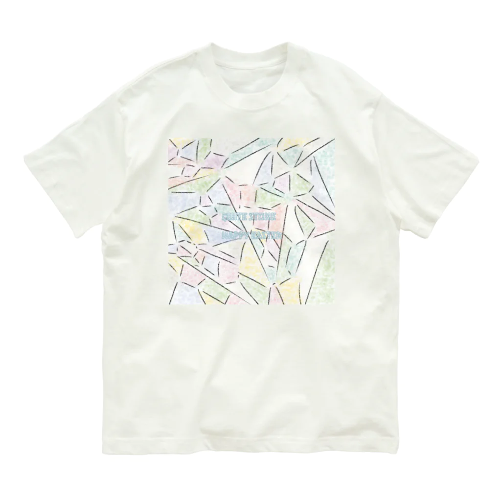 LeafCreateのQuiteStone HappyEaster オーガニックコットンTシャツ