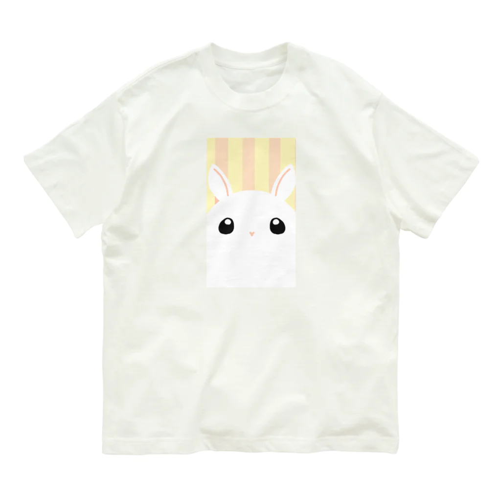 SHOP ベアたんのしろうさぎさん オーガニックコットンTシャツ