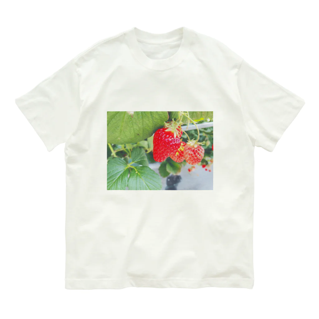 癒しショップのストロベリーちゃん Organic Cotton T-Shirt