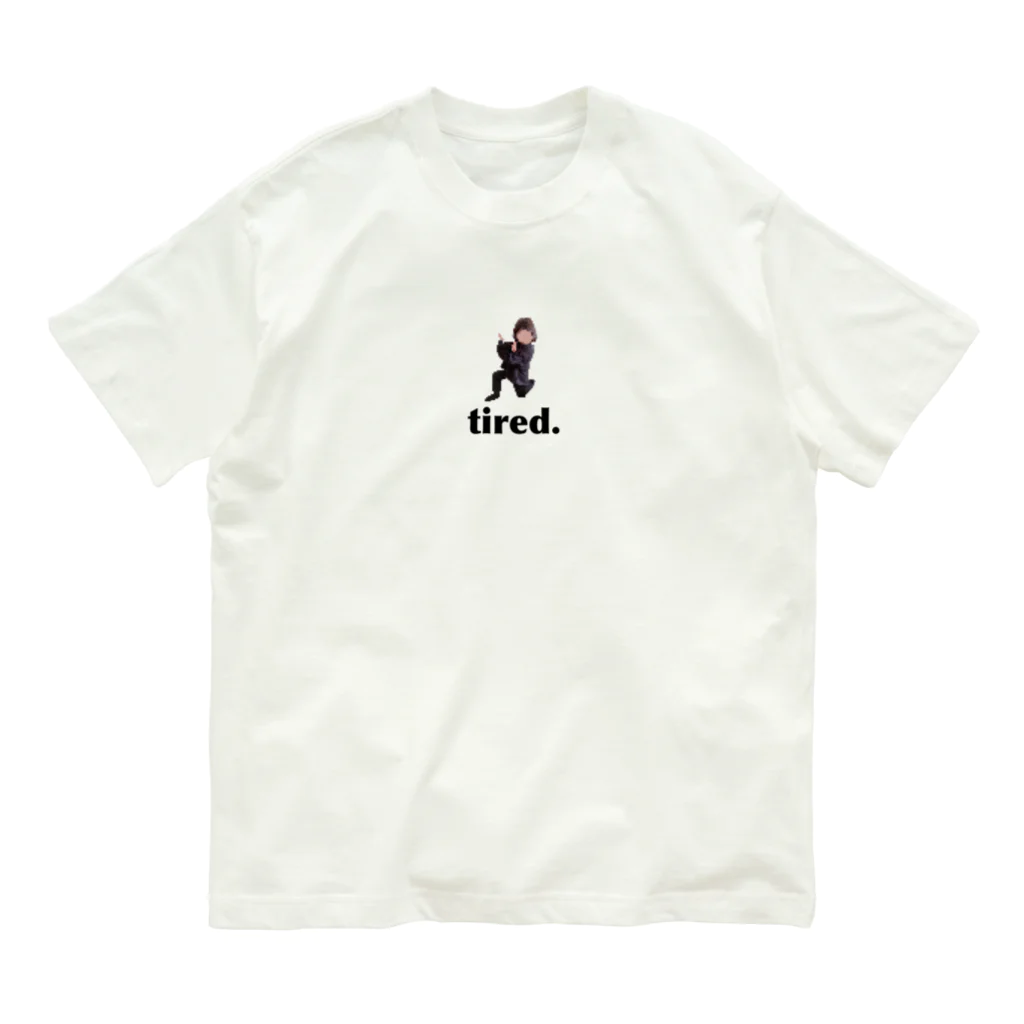 tired.のおつかれ小さな女の子　by tired. Organic Cotton T-Shirt