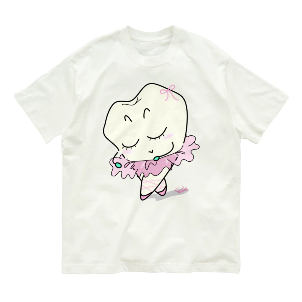 ハイジなわた歯 by Yamie Artのハイジーナちゃん オーガニックコットンTシャツ