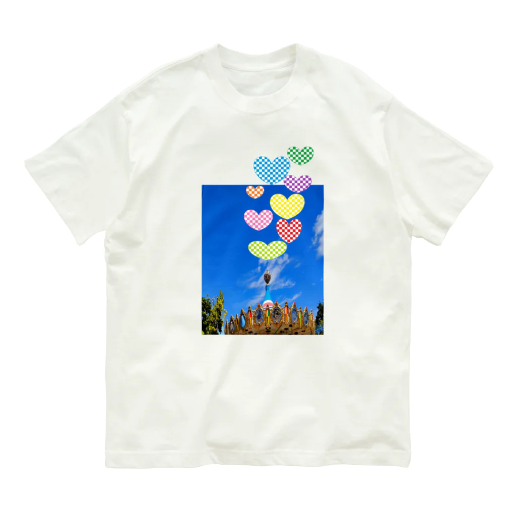 Happyーpop28c🎵のメリーゴーランドheart❤✨ Organic Cotton T-Shirt