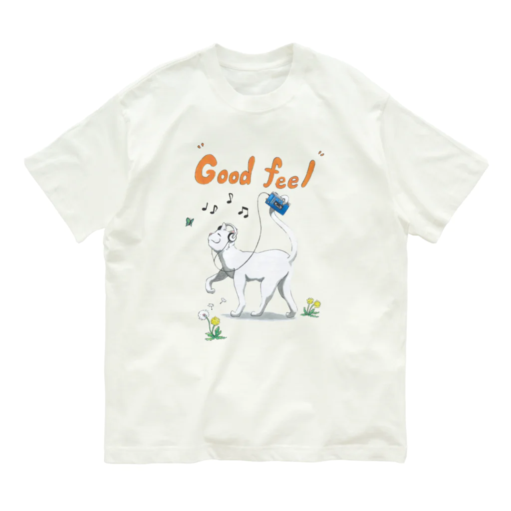 ペットショップボーイズのネコちゃん(白猫) Organic Cotton T-Shirt