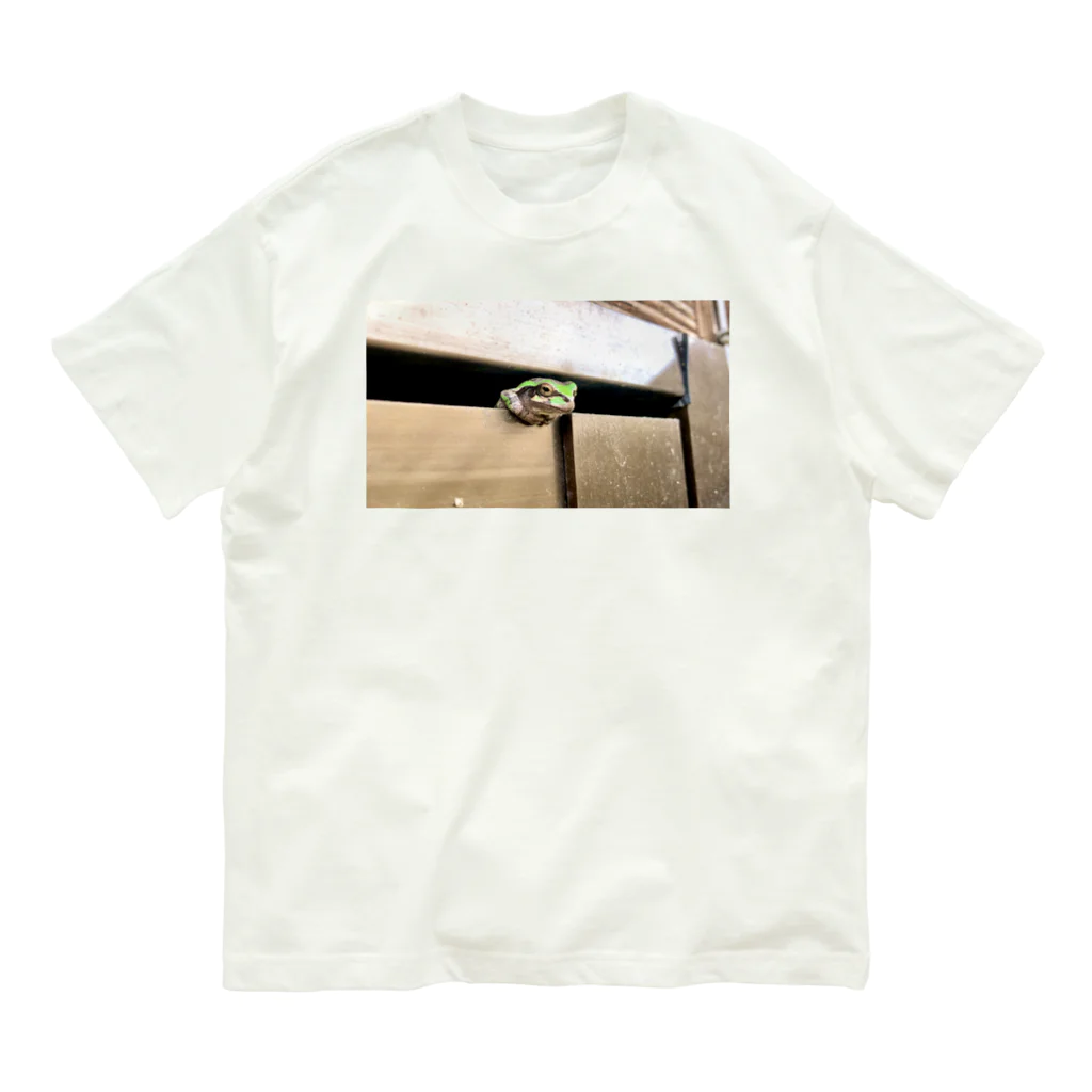 カエル屋の人間みたいなカエルくん Organic Cotton T-Shirt