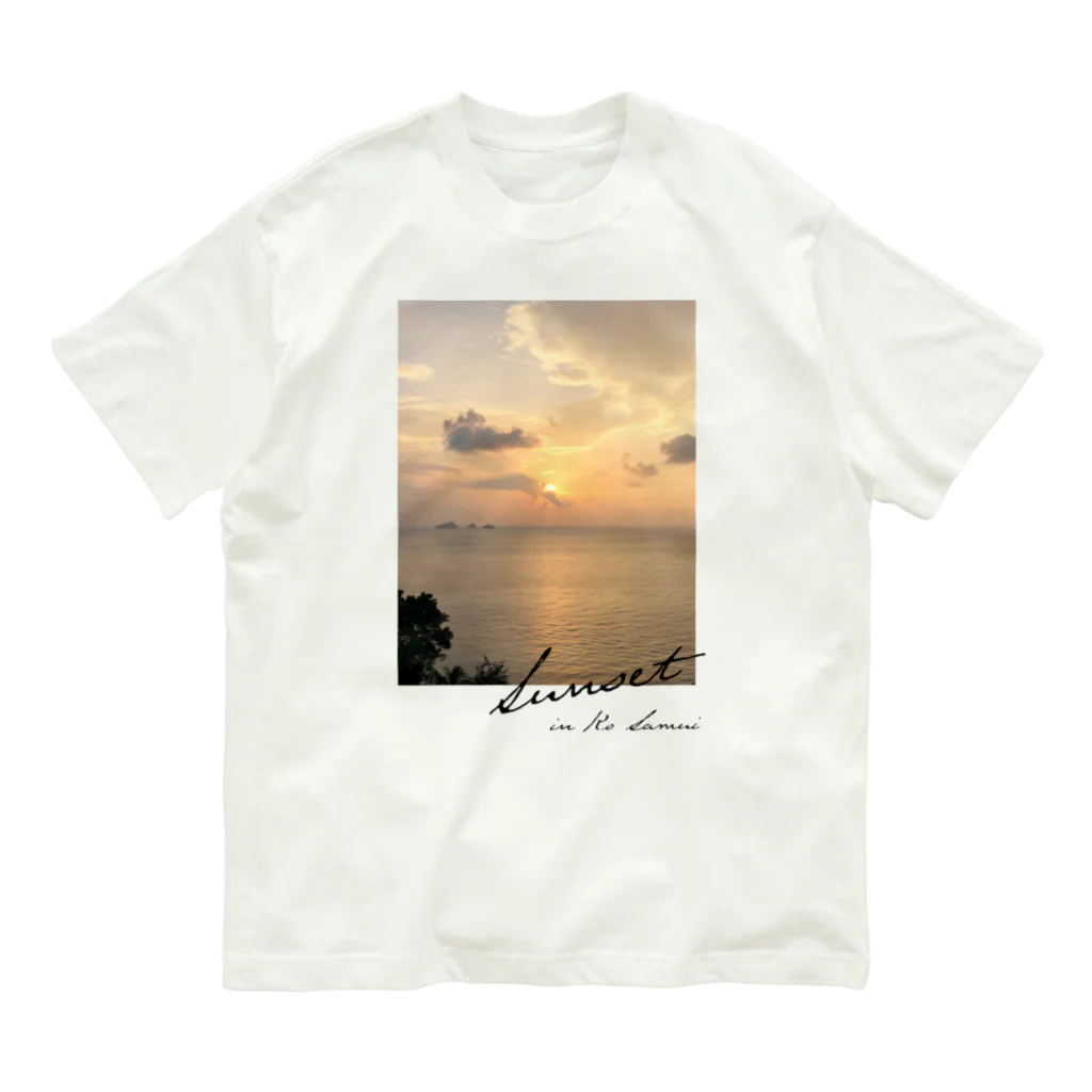 Katie（カチエ）のSunset in Ko Samui オーガニックコットンTシャツ