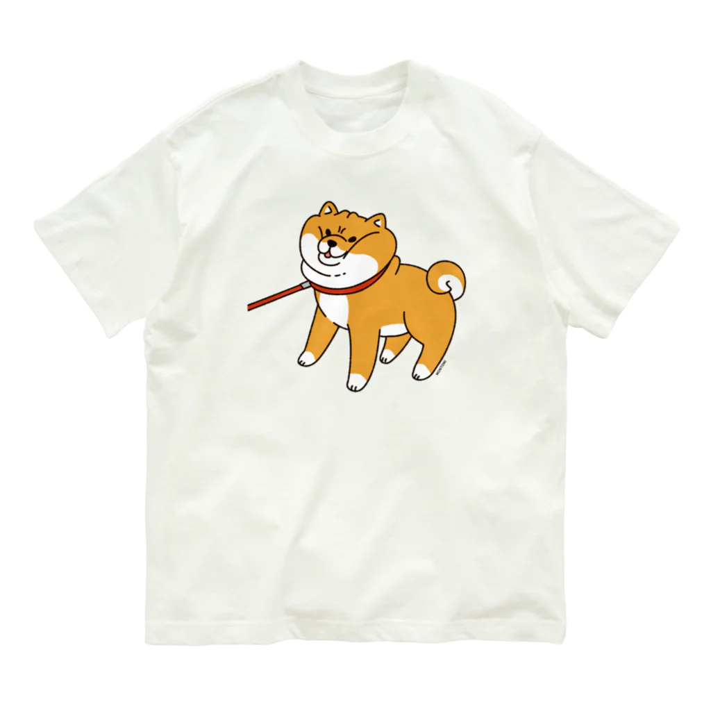 もんとみ | もっちり動物造形作家の散歩から帰りたくない柴犬 Organic Cotton T-Shirt