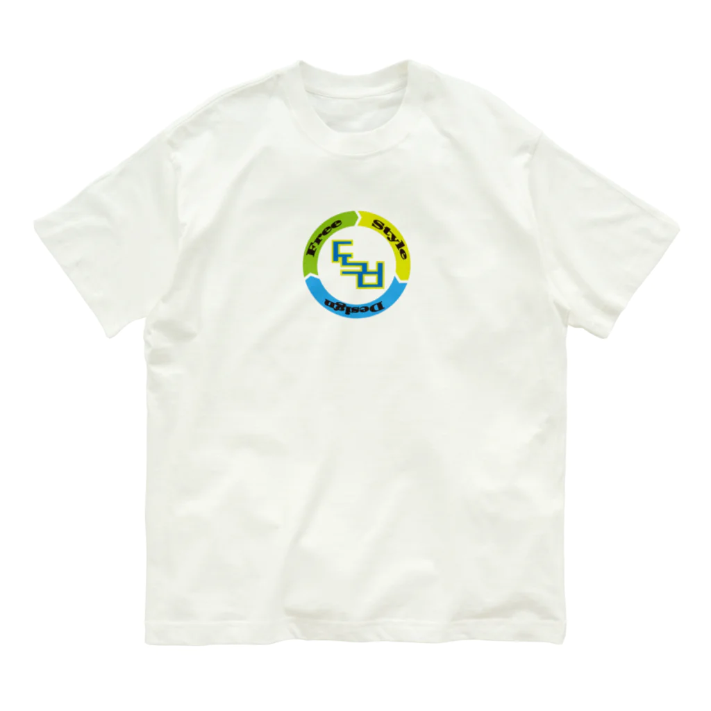 FreeStyleのF.S.D ロゴマーク オーガニックコットンTシャツ