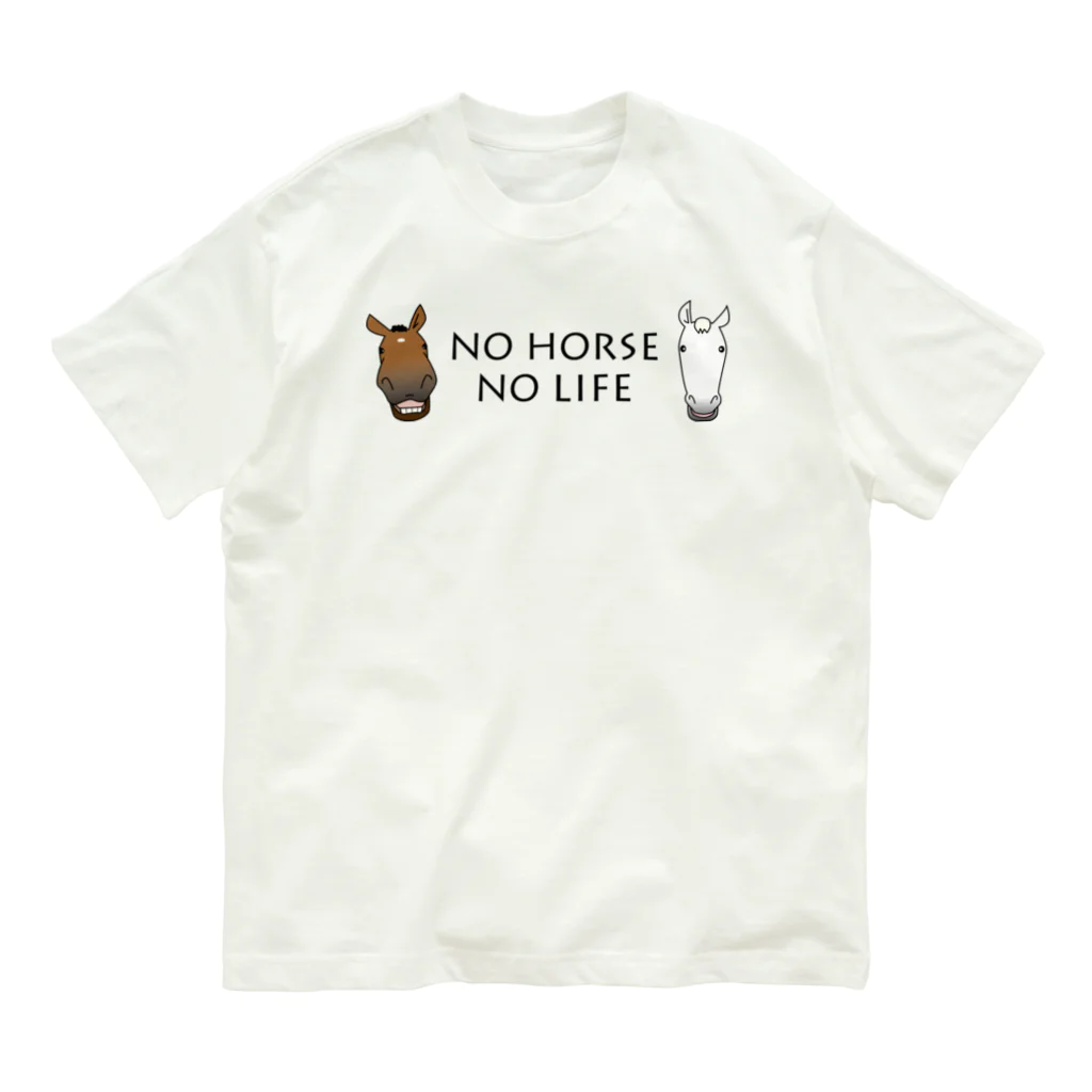 SHOP HAPPY HORSES（馬グッズ）のスピプーロゴ オーガニックコットンTシャツ