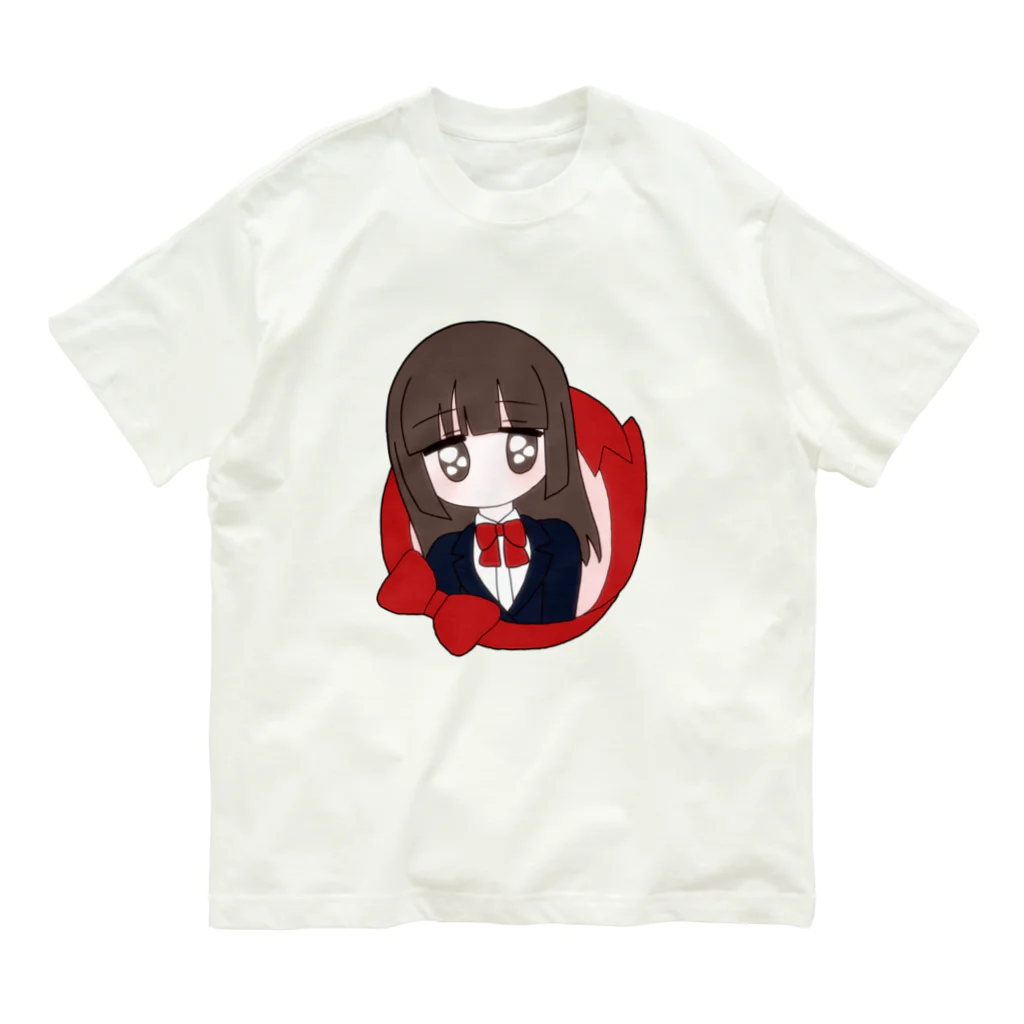 かわいいもののおみせ　いそぎんちゃくのブレザー制服ちゃん オーガニックコットンTシャツ