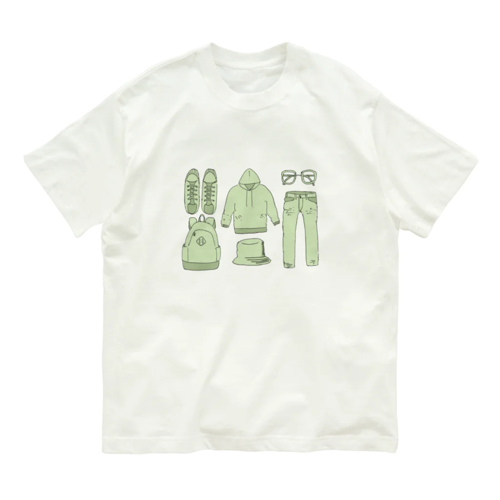 Neguseのfind myself(くすみグリーン) オーガニックコットンTシャツ