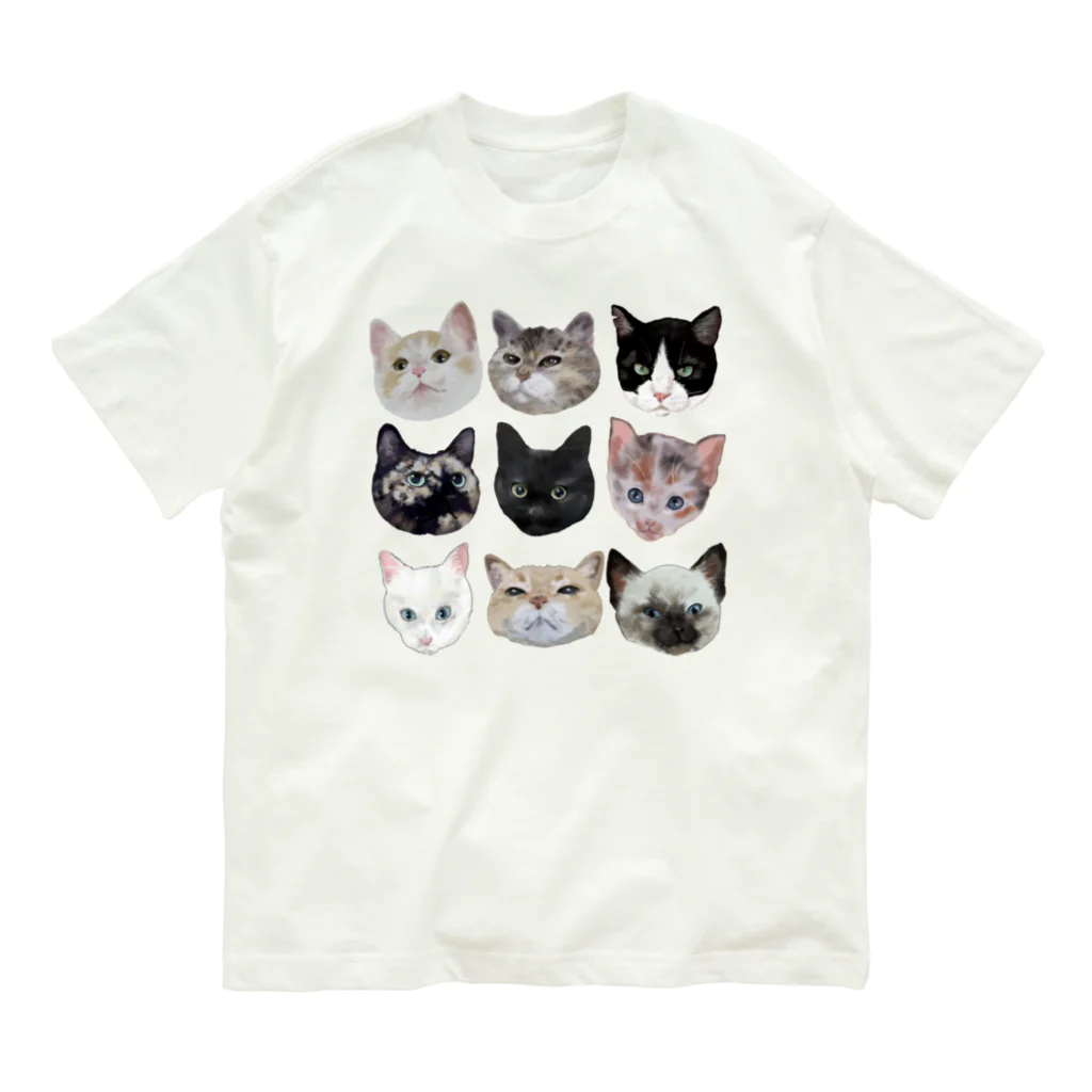 猫とやっし～ぃのアレコレのいろんな猫ちゃん9 Organic Cotton T-Shirt