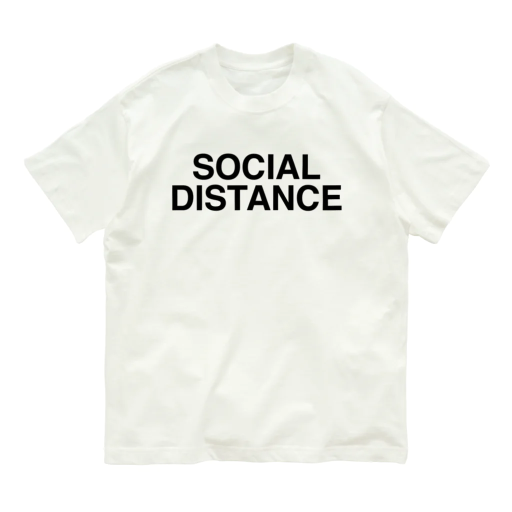 TOKYO LOGOSHOP 東京ロゴショップのSOCIAL DISTANCE-ソーシャルディスタンス- オーガニックコットンTシャツ