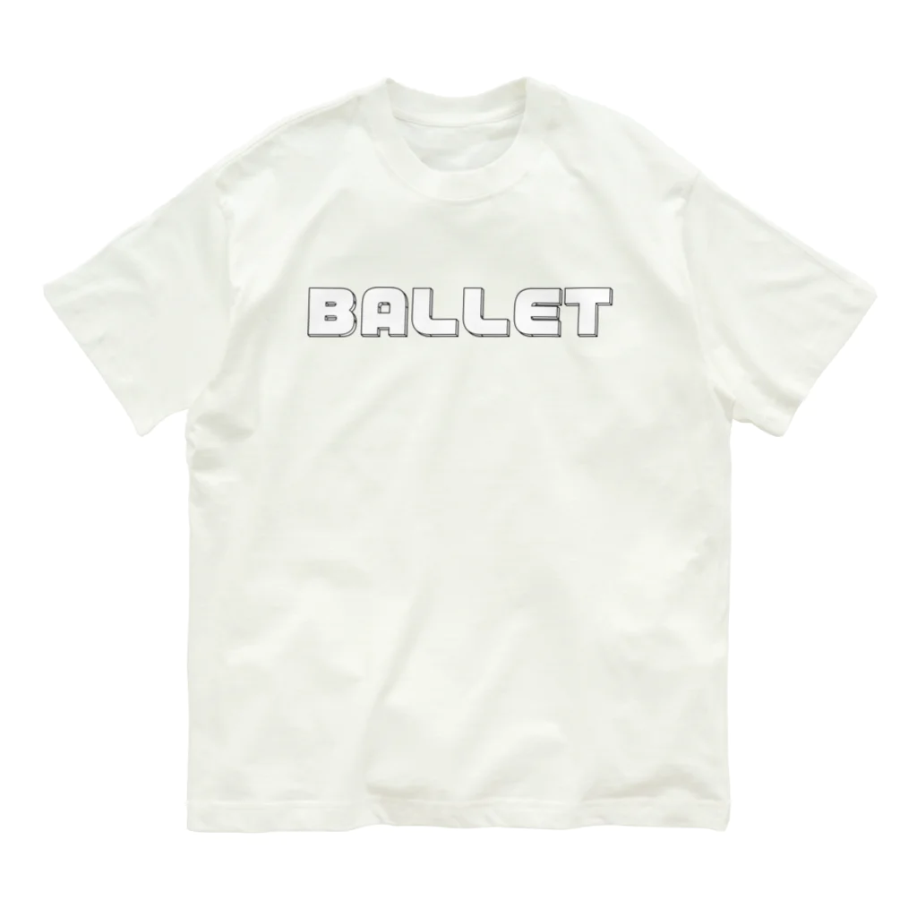 SOReGASHIのBALLET white オーガニックコットンTシャツ