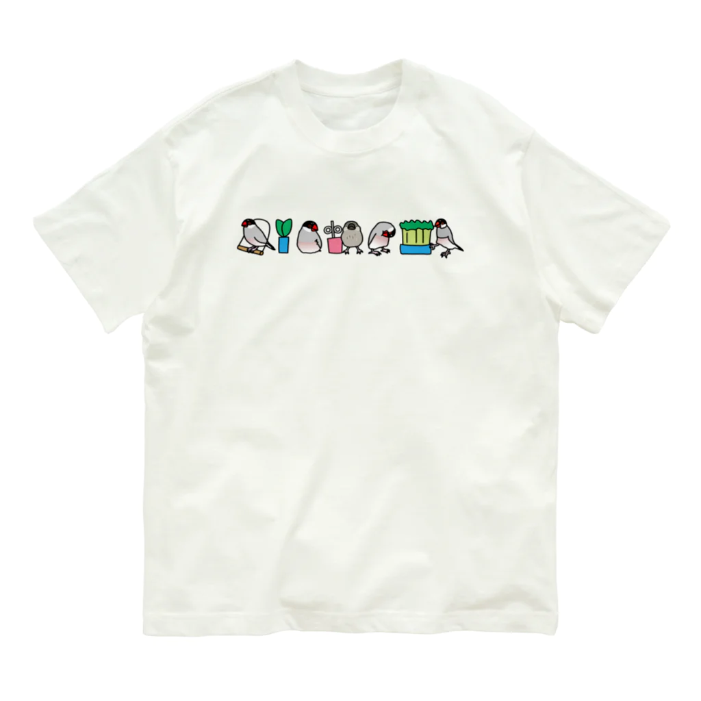 文鳥堂のゴマ文鳥 Organic Cotton T-Shirt