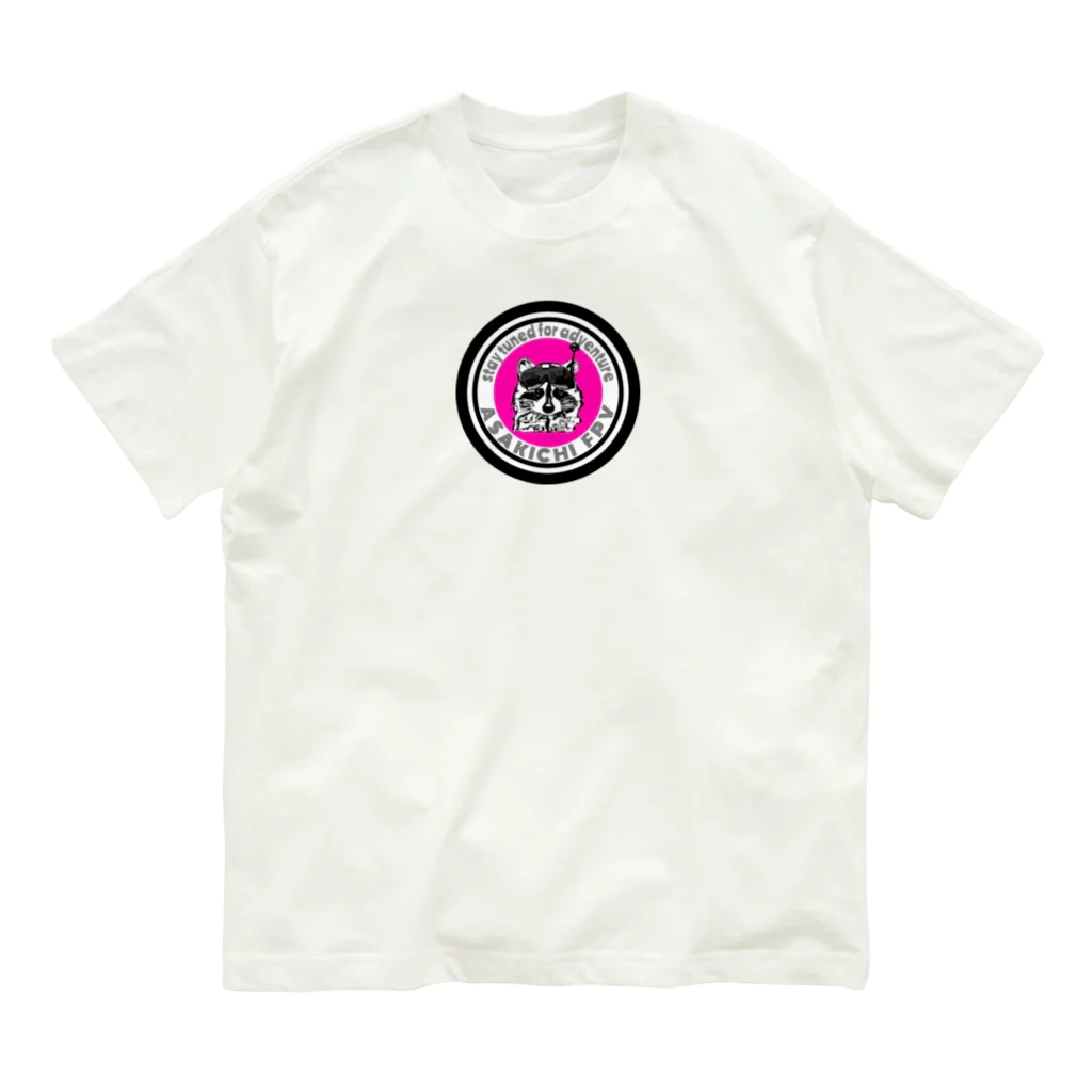 ASAKICHI-FPVのASAKICHI-FPV メインタヌキ Organic Cotton T-Shirt