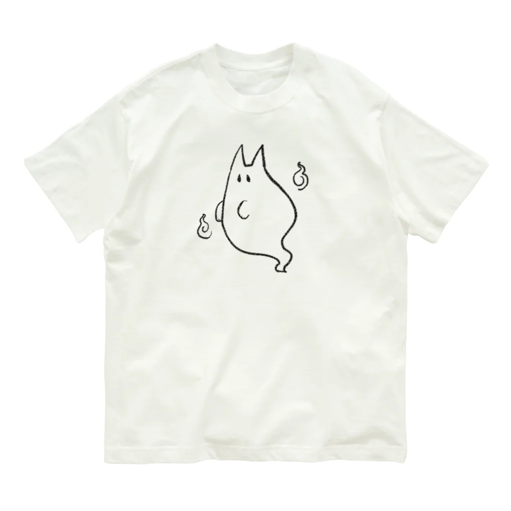 いしきんのねこゆうれい オーガニックコットンTシャツ