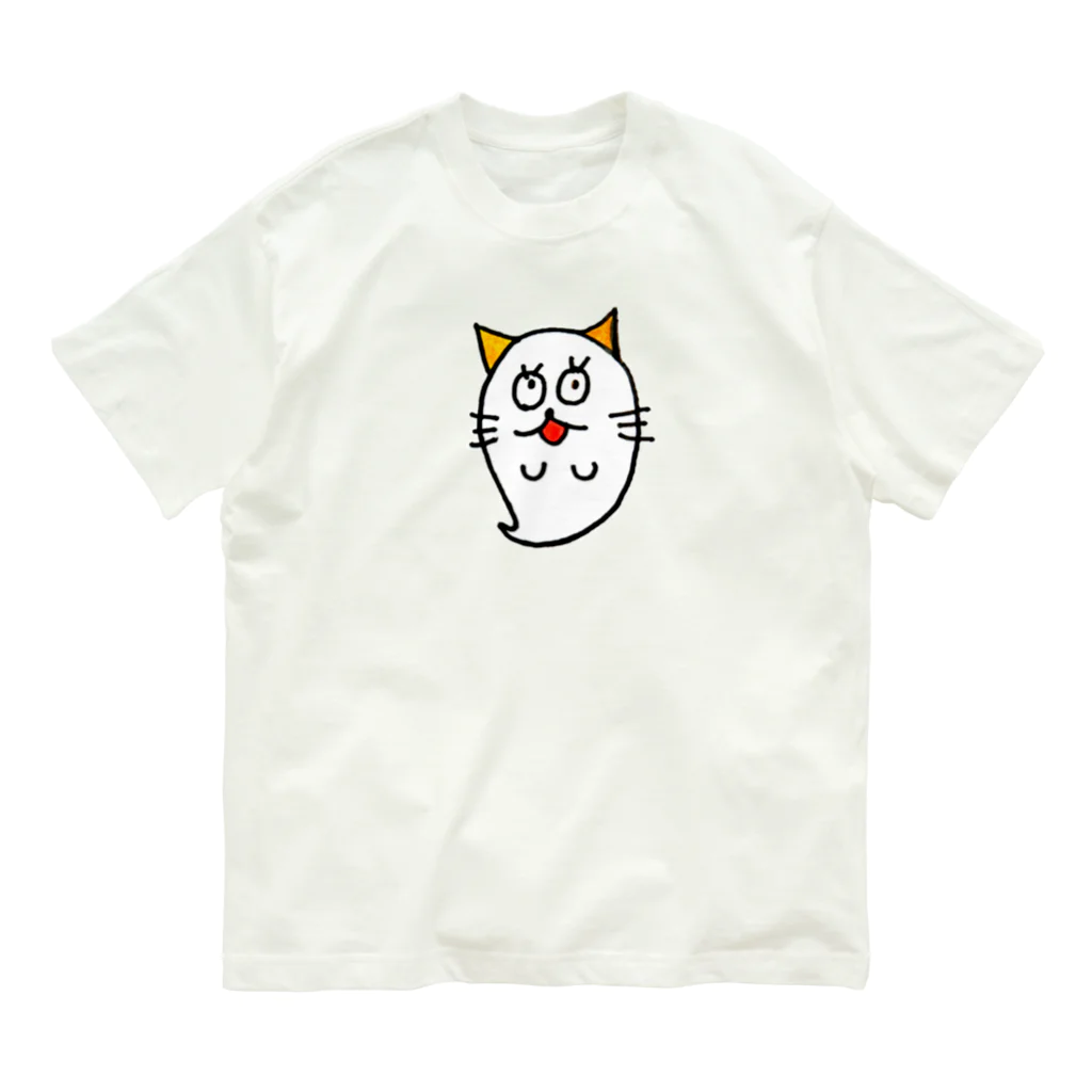 pippi手書きイラストショップのおばけちゃん②#pippi手書きイラスト オーガニックコットンTシャツ