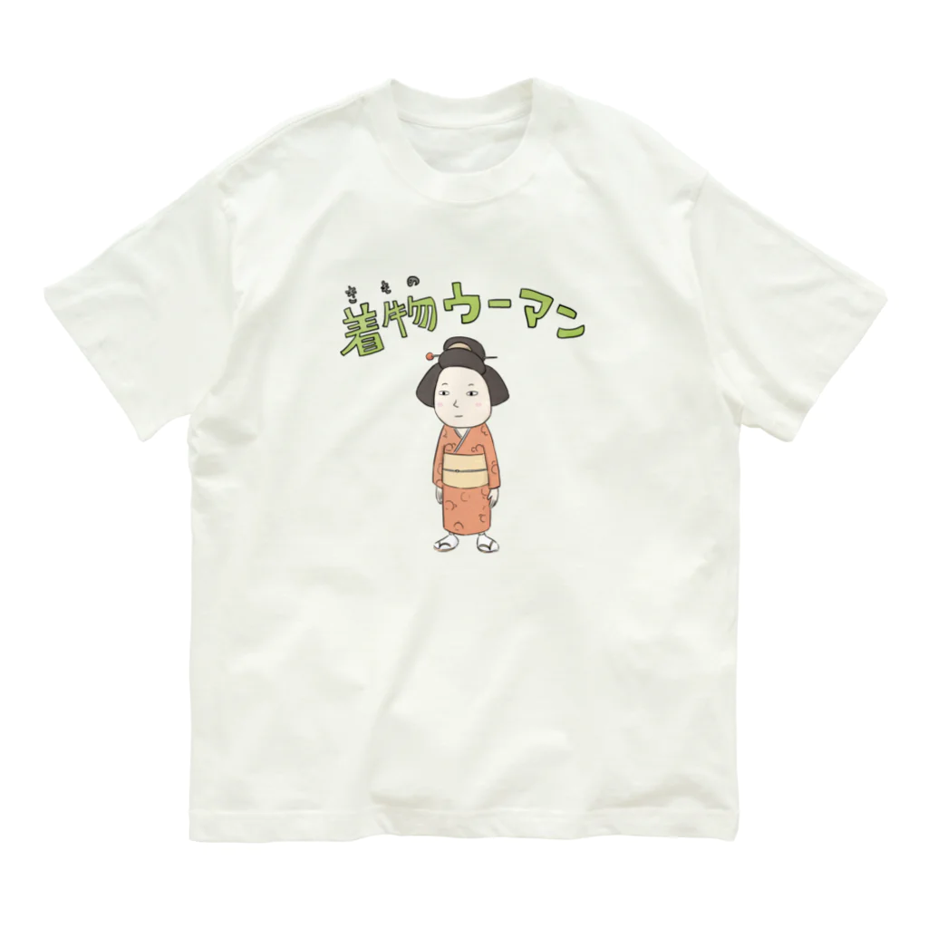 GHOST NOTE Design Studioの着物ウーマン Organic Cotton T-Shirt