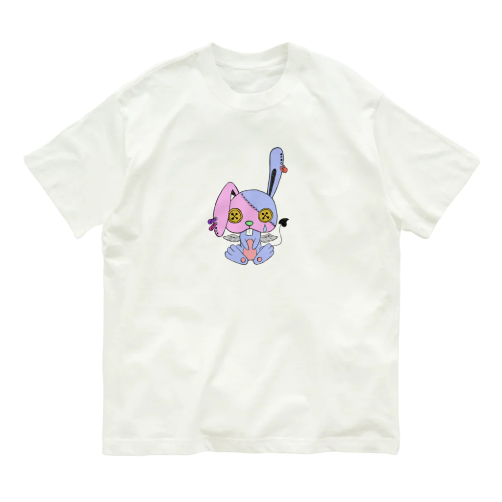 うずらのZombie rabbit  オーガニックコットンTシャツ