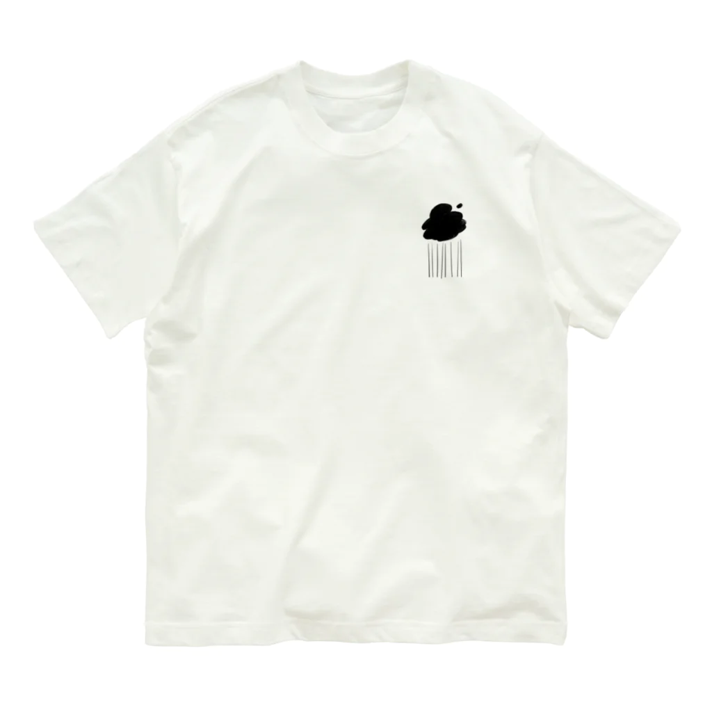 奇々くもりの低気圧ガールロゴ+雲#01 Organic Cotton T-Shirt