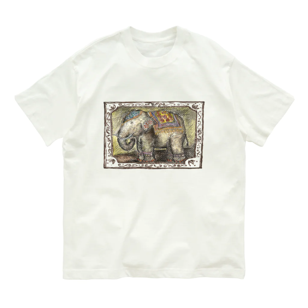 南インド料理ダールのインド象 Organic Cotton T-Shirt