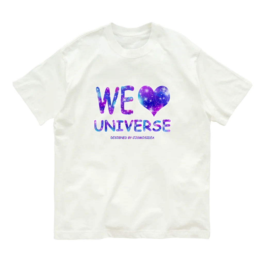 COSMOSIDEAのWE LOVE UNIVERSE  Organic Cotton T-Shirt