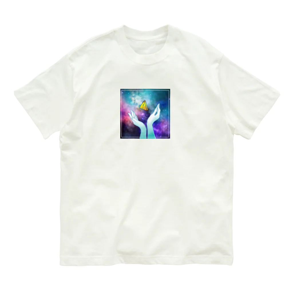 ガマクチのCAUTION IN OUTER SPACE オーガニックコットンTシャツ