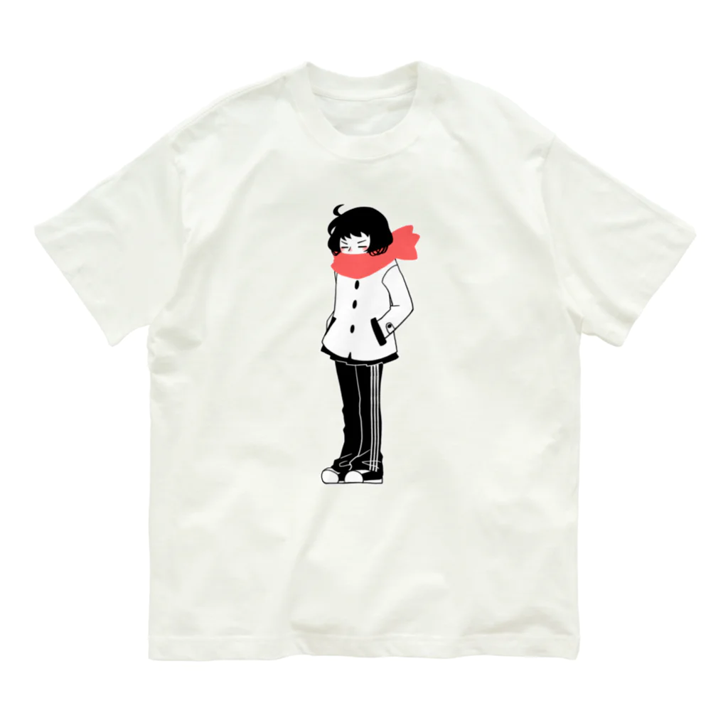 ねむ吉屋の寒がりガール Organic Cotton T-Shirt