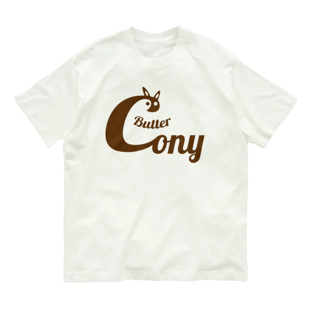 ButterConyのButter Conyロゴ オーガニックコットンTシャツ