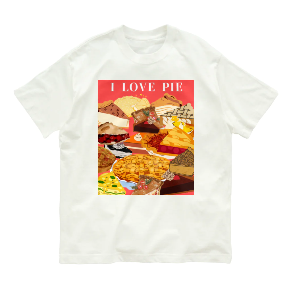 IzumiracleのI love Pie オーガニックコットンTシャツ