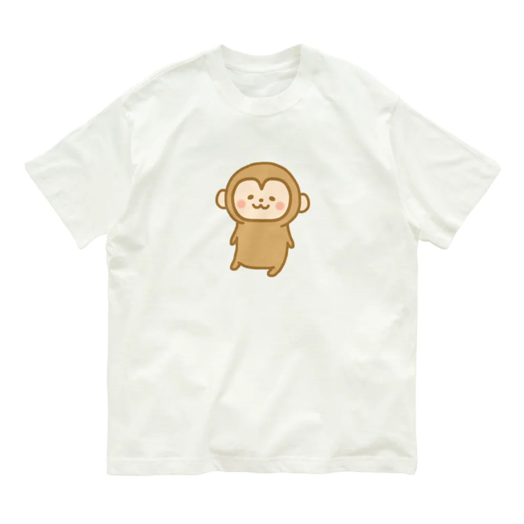 もちぱっちのおさるさん オーガニックコットンTシャツ