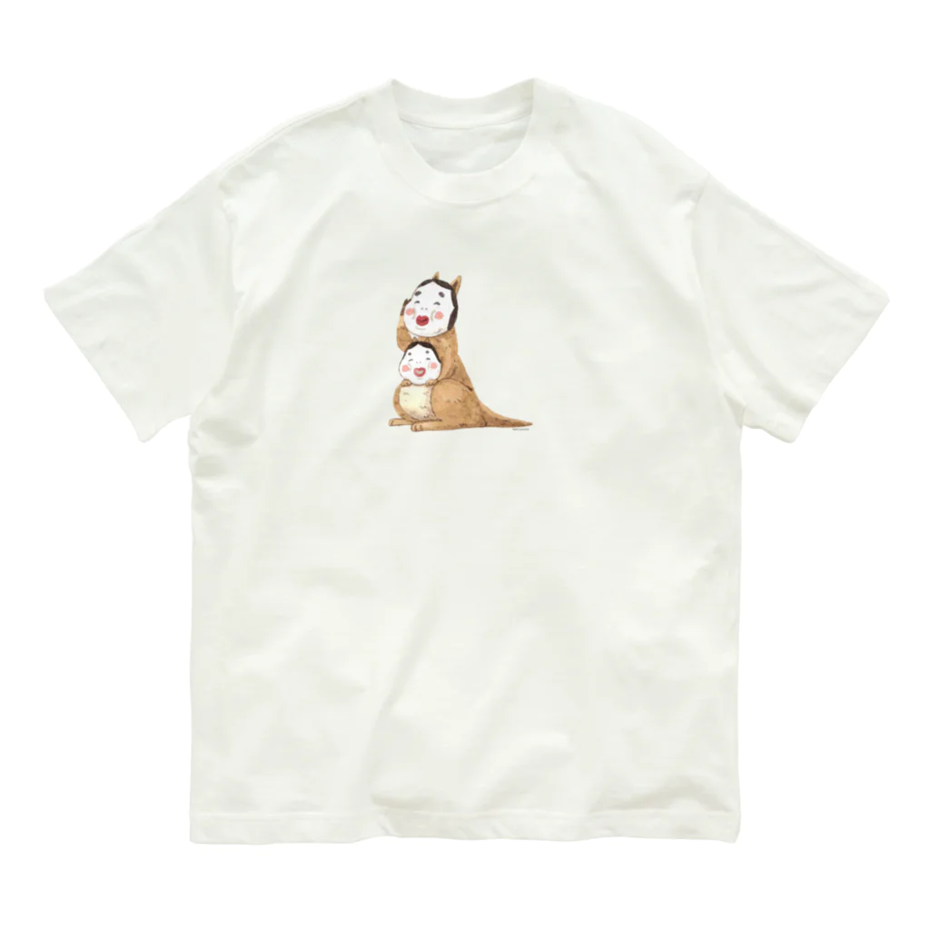 aya nariaiのひょっとこおかめカンガルー Organic Cotton T-Shirt