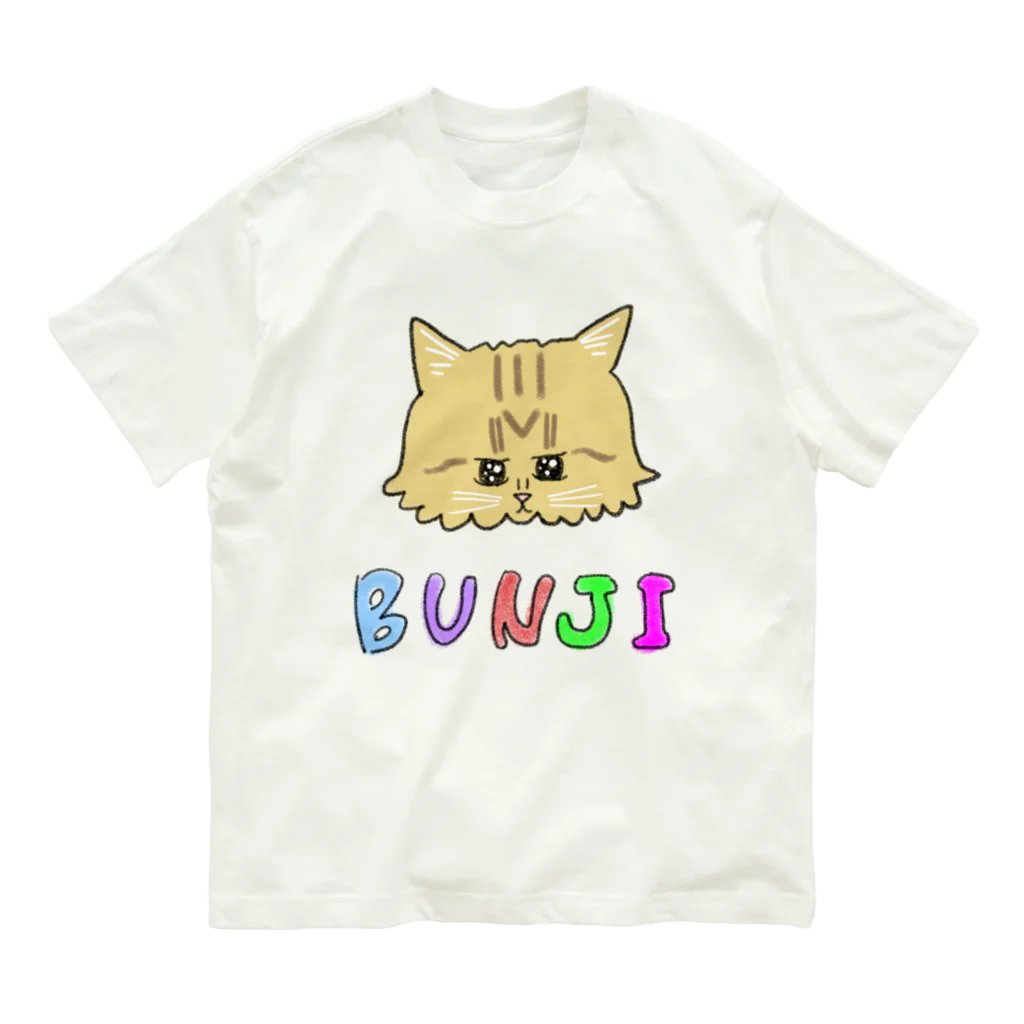 BUNJIRYOU-MANGABUのぶんぶん オーガニックコットンTシャツ