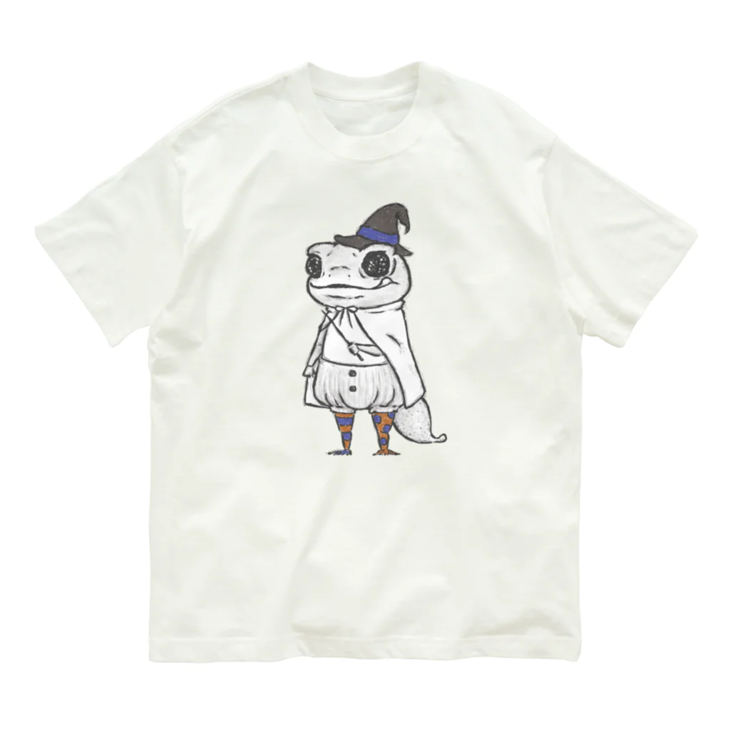 MIKAERUのナメハダタマオヤモリさん オーガニックコットンTシャツ