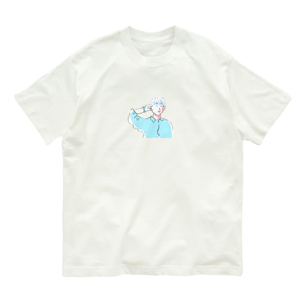 ポップならくがきのポップなおとこ Organic Cotton T-Shirt