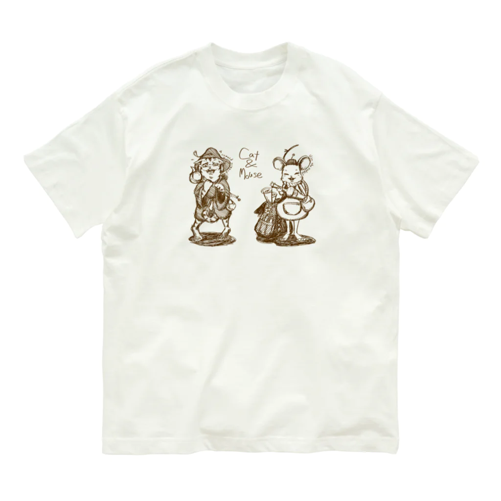 行商人うじゅの魔法使いと行商人 オーガニックコットンTシャツ