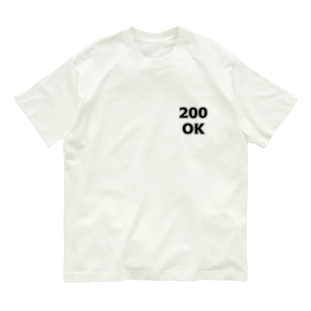 Military Casual LittleJoke の200 OK HTTPステータスコード Organic Cotton T-Shirt