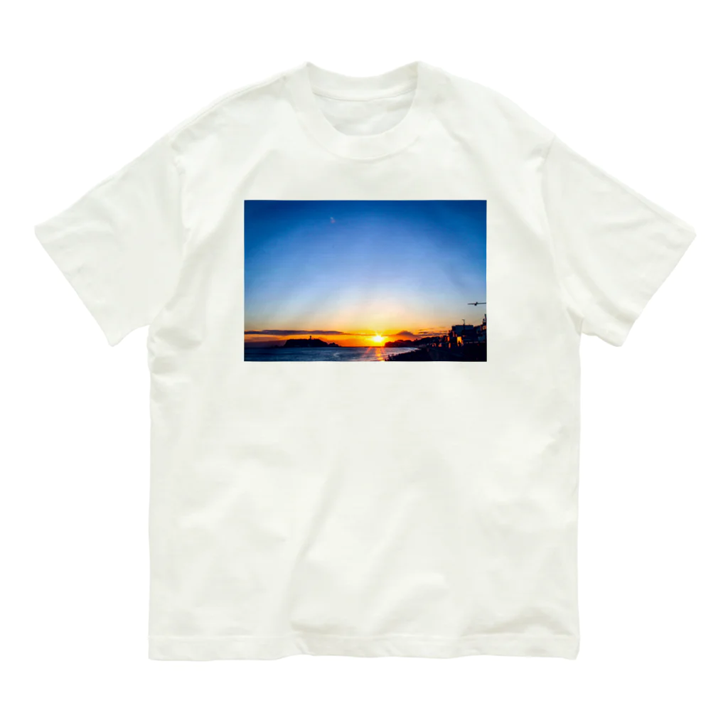 サニーデイ.1dayのSunset湘南（七里ヶ浜） Organic Cotton T-Shirt