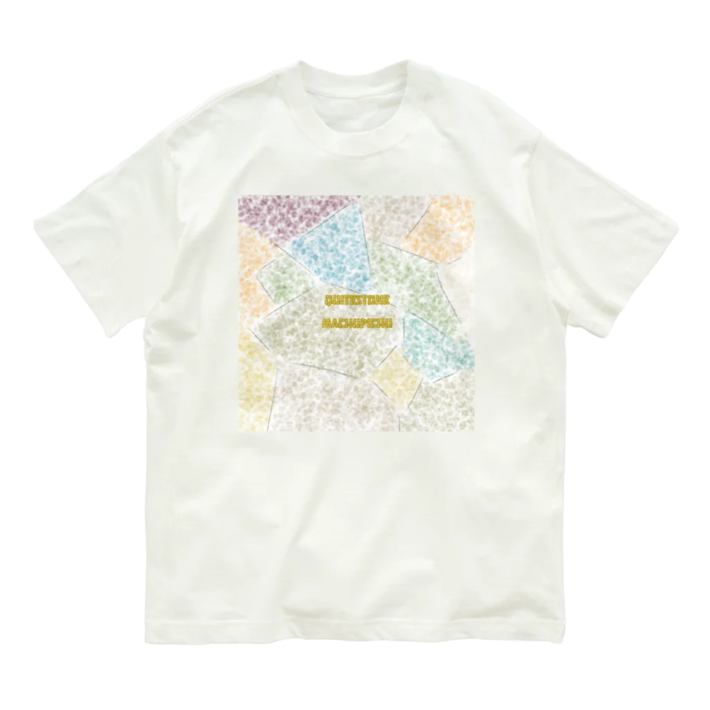 LeafCreateのQuiteStoneMachuPichu オーガニックコットンTシャツ