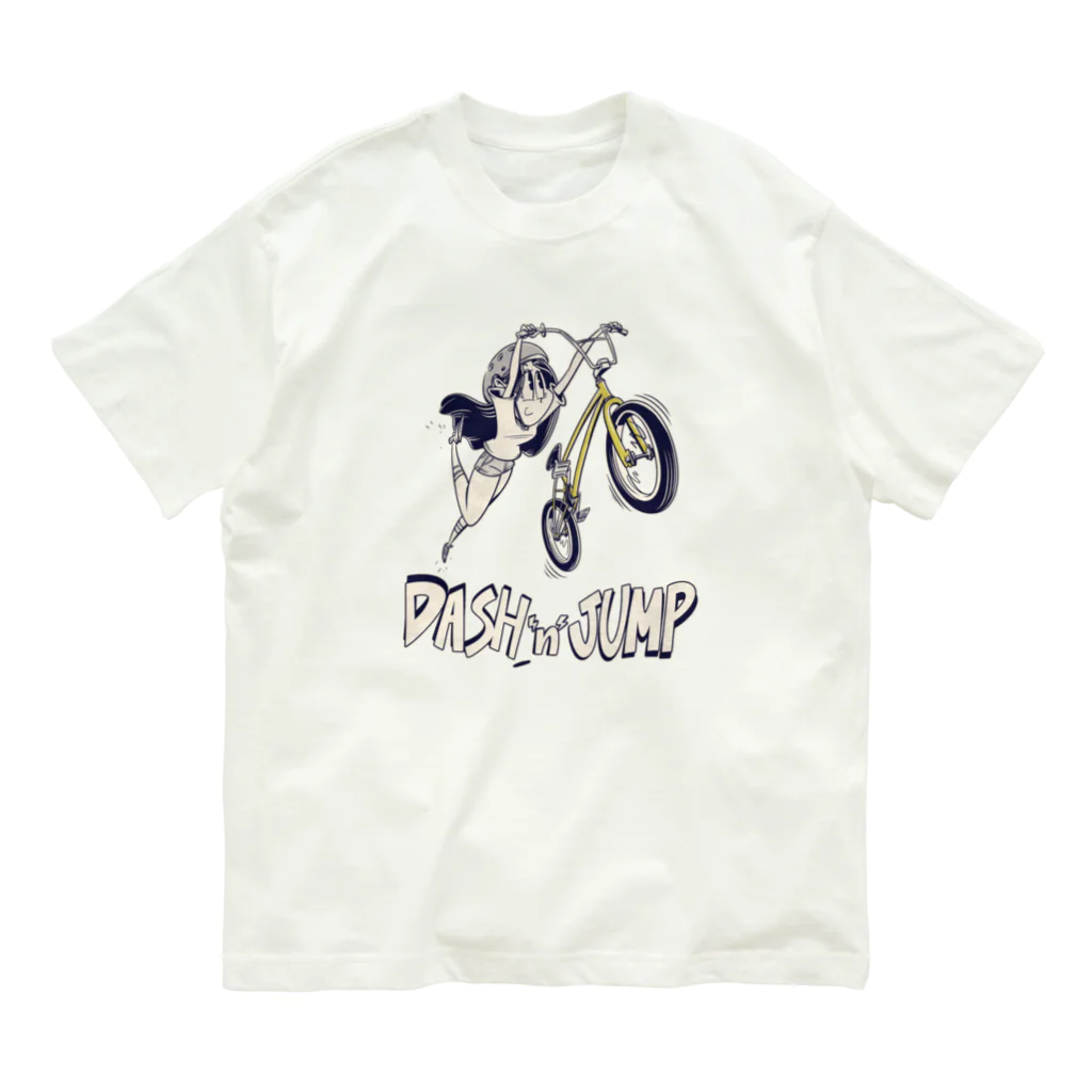 nidan-illustrationの"DASH 'n' JUMP" オーガニックコットンTシャツ