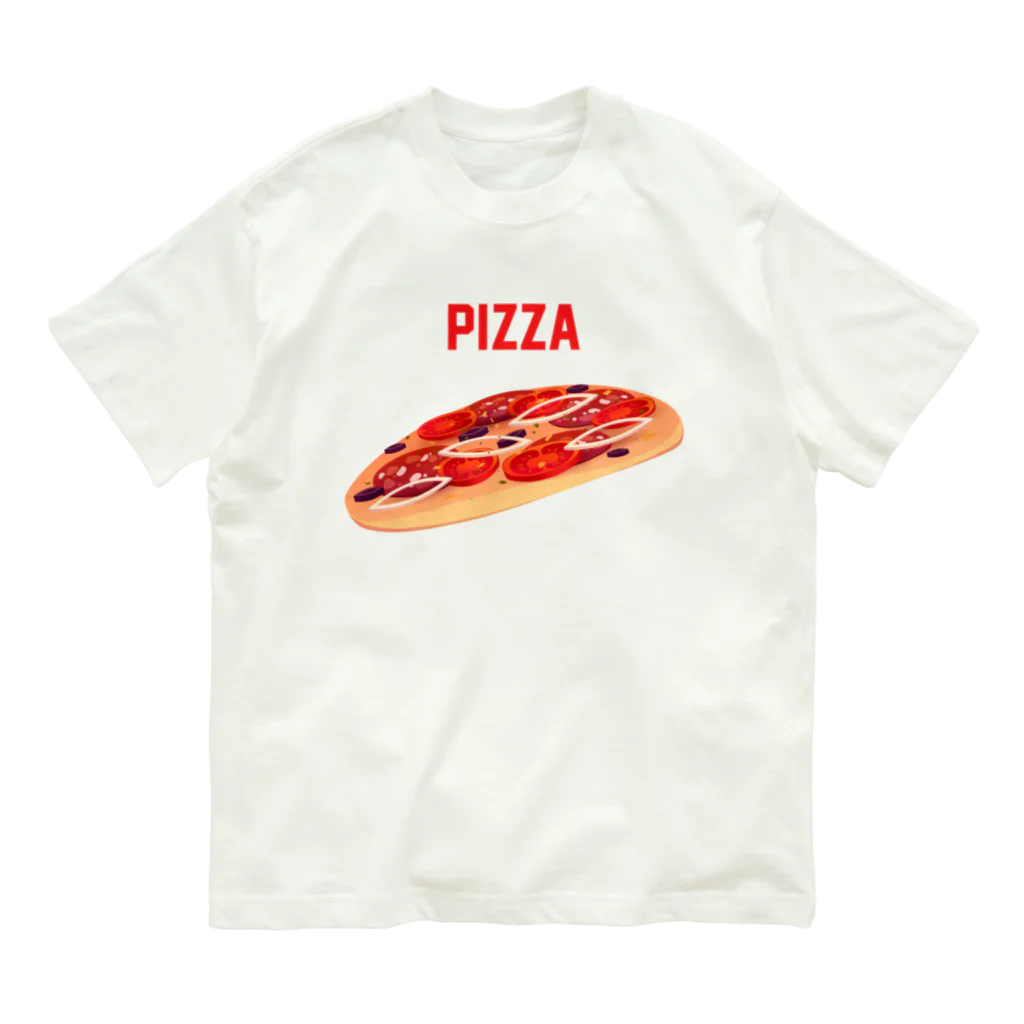 DRIPPEDのPIZZA-ピザ- Organic Cotton T-Shirt