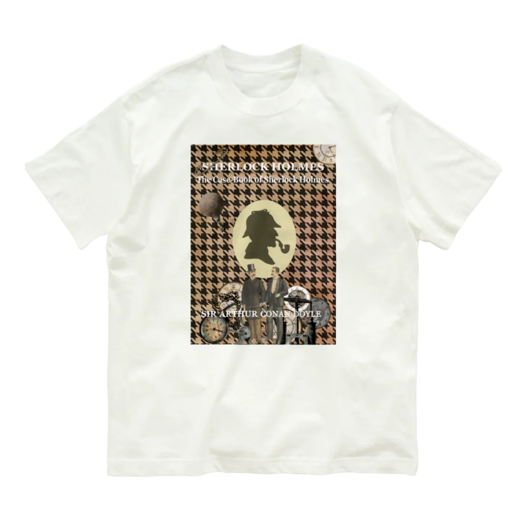 海賊猫 cocoの『シャーロック・ホームズ "My name is Sherlock Holmes." 』書籍風 Organic Cotton T-Shirt