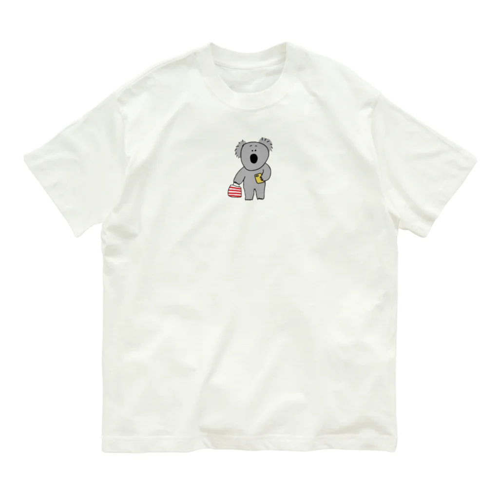 puppy puppyのお買い物メモを見返すこあらくん オーガニックコットンTシャツ