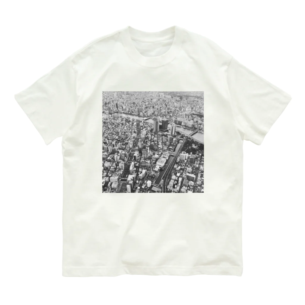 枠T専門店『Frame』の写真枠T/モノクロTOKYO オーガニックコットンTシャツ